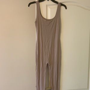 Tan jumpsuit